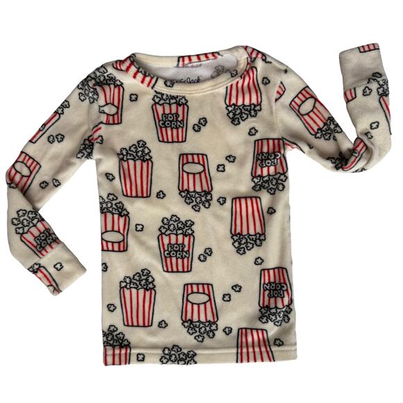 Cat & Jack Toddler Fleece Pajama Set Unisex 18M Popcorn Soft Cozy 2 Piece Winter - Picture 10 of 13